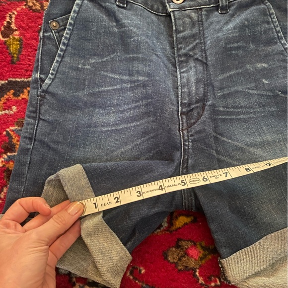 NWOT Rare Raleigh Denim Workshop High Waist Jean Shorts - Picture 7 of 7